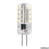 Лампа светодиодная LED G4 SMD 3W AC 220V 360° 3300K прозрачная