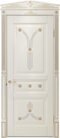 Межкомнатная дверь Viporte "Олимпия" (прованс) массив ясень белая, ПГ