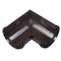 Угловой элемент 90˚ водосточный Docke цвет Шоколад