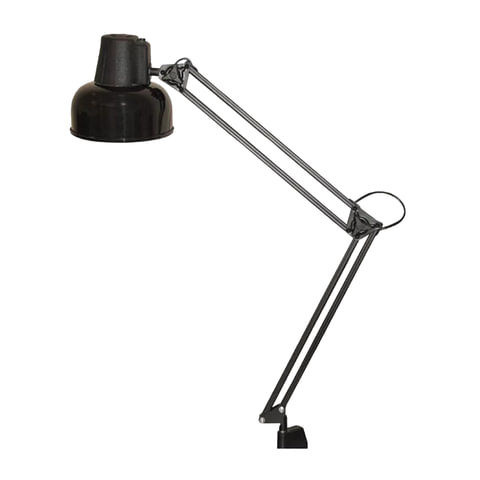 Настольная лампа светильник Бета на струбцине цоколь Е27 чёрный