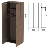 Шкаф для одежды Канц 700х350х1830 мм цвет венге Комплект