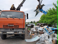 Вывоз мусора и отходов ломовозом 6x6