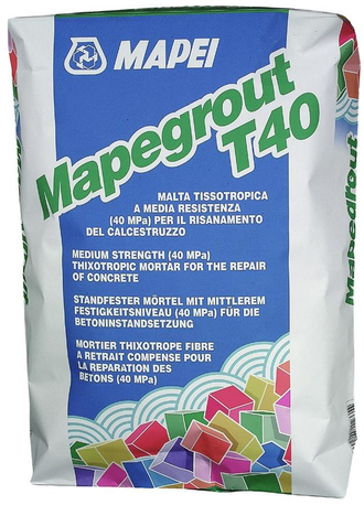 Mapegrout T40 (Мапеграут Т40) - Безусадочный ремонтный состав эконом класса