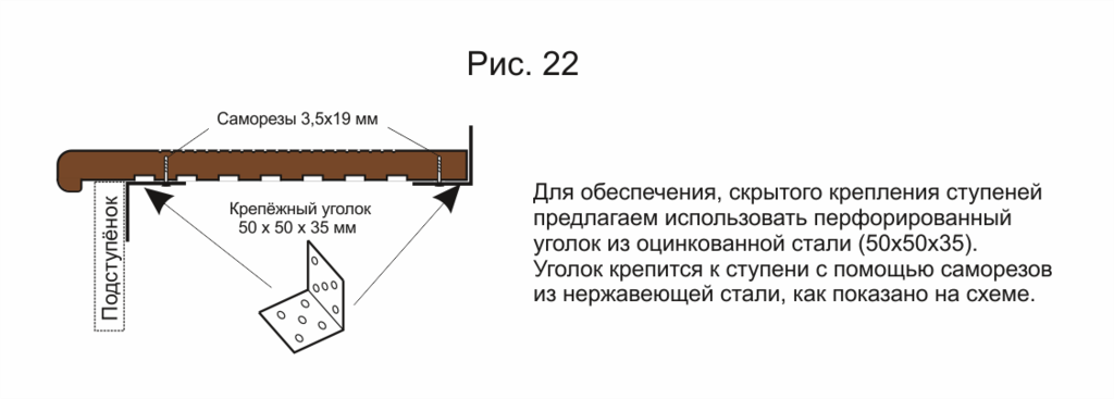 Ступени из дпк чертеж