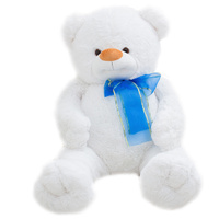 Мягкая игрушка Медведь Илюша 120 см, цвет белый арт.2112 Фабрика Бока