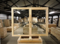 Окно двустворчатое деревянное со ст.пакетом ОДСПц 12-15 г/п 1170x1470 мм