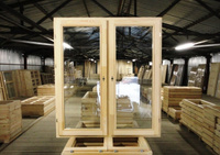 Окно деревянное две створки со ст.пакетом ОДСПц 13,5-12 п/п 1320x1170 мм