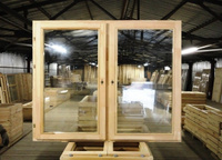 Окно деревянное двустворчатое со ст.пакетом ОДСПц 13,5-15 п/п 1320x1470 мм