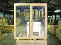 Окно деревянное двустворчатое со ст.пакетом ОДСПц 15-13,5 г/п 1470x1320 мм