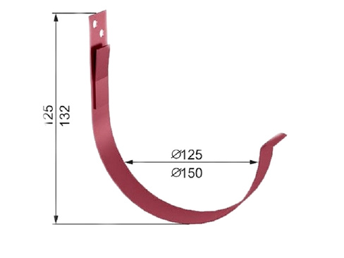 Держатель желоба карнизный D125х132 Престиж (уп. 70 шт.)