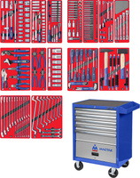 Набор инструментов "ЛИДЕР" в синей тележке, 270 предметов МАСТАК 52-05270B