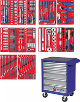 Набор инструментов "ПРОФИ" в синей тележке, 299 предметов МАСТАК 52-06299B
