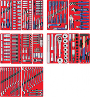 Набор инструментов "ПРОФИ" для тележки, 14 ложементов, 299 предметов МАСТАК
