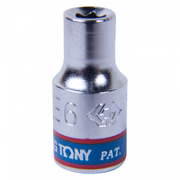 Головка торцевая TORX Е-стандарт 1/4", E6, L = 24 мм KING TONY 237506M