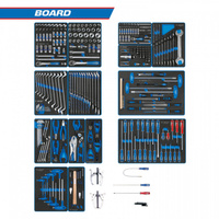 Набор инструментов "BOARD" для тележки, 15 ложементов, 325 предметов KING T