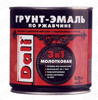 Грунт-эмаль Молотковая DALI 0,75л шоколадный