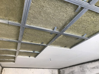 Монтаж тепло-шумоизоляции на потолок