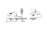 Смеситель Lemark Melange LM4945CW на борт ванны 12,6х13,3х8,1 см