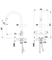 Смеситель Lemark Plus Harmony LM1405C для кухни 20,1х30,7х16,4 см