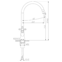 Смеситель Lemark Duetto LM5704C для кухни 25х37,48х16 см