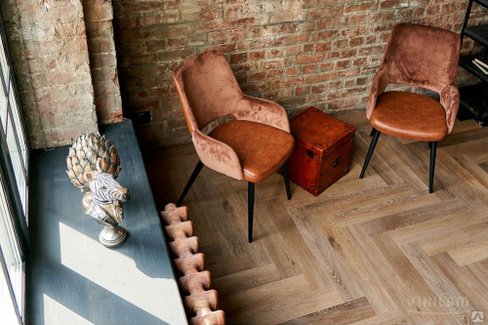 Плитка ПВХ виниловая Vinilam Parquet Herringbone IS11199 Паркет Венециански