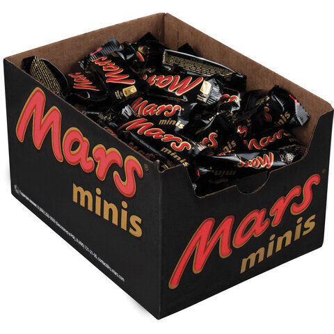 Батончики мини MARS Minis шоколадные с нугой и карамелью в молочном шоколаде 1 кг 56730