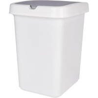 Ведро для мусора Spin&clean Step 25 л пластик белое/серое (33.5x42 см)