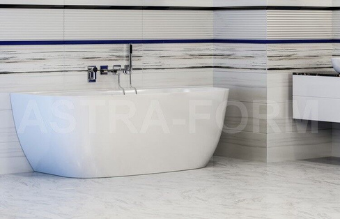 Ванна Astra-Form Атрия пристеннная литой мрамор 170х85