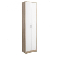 Шкаф для одежды для спальни Stolline Лофт-2 СТЛ.117.04М, (ШхГхВ): 54.4х34.3х208 см, белый/дуб сонома