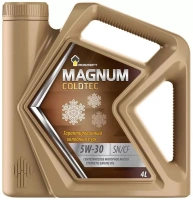 Масло моторное Роснефть Magnum Coldtec 5W-30 синтетическое 1 4