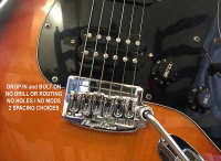 ЛУЧШЕЕ ПРЕДЛОЖЕНИЕ Floyd Rose Rail Tail BoltOn Tremolo Fender Stratocaster Guitar chrome RT100W Wide Spacing