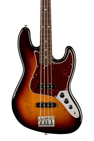 Бас-гитара Fender American Professional II Jazz Bass, накладка на гриф из палисандра, 3 цвета Sunburst