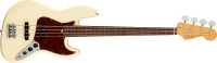 Бас-гитара Fender American Professional II Jazz Bass - безладовая - олимпийский белый с футляром AMPROIIJBASSFLRWOWT