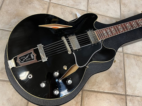 2022 Gibson Custom 1964 Trini Lopez Standard Reissue Полуакустическая электрогитара Murphy Lab Ultra Light Aged Ebony Cu