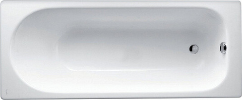 Ванна чугунная Jacob Delafon SOISSONS 150x70 без антискользящего покрытия, без отверстий для ручек, без ножек, белая (E2