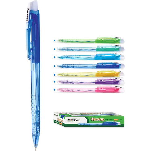 Автоматическая ручка Flexoffice FO-GELB021MIX BLUE