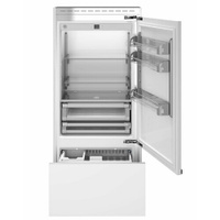 Встраиваемый холодильник/морозильник шириной 90см, под навеску мебельных панелей, Total No Frost, петли справа BERTAZZON