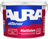 Краска AURA Mattlatex моющаяся стены/потолок 4,5л