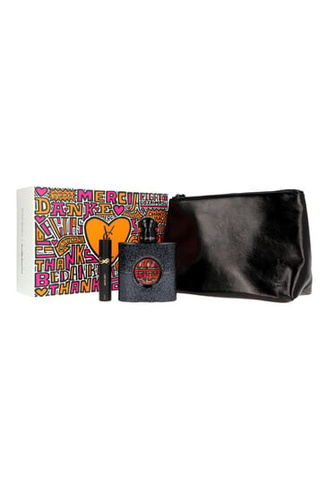 Парфюмерный набор, 2 предмета + косметичка Yves Saint Laurent, Black Opium