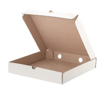 Коробка для пиццы 340х340х40 мм Т-22 белая (50 штук в упаковке)