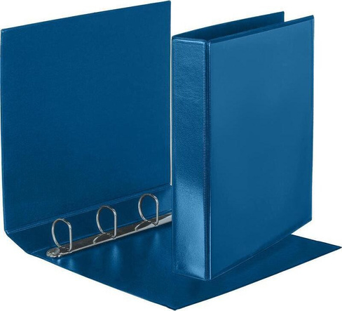 Папка/конверт Attache Папка на 4-х кольцах Панорама 50 мм синяя до 300 листов