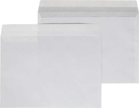 Папка/конверт Ecopost Конверт C4 80 г/кв.м белый стрип с внутренней запечаткой
