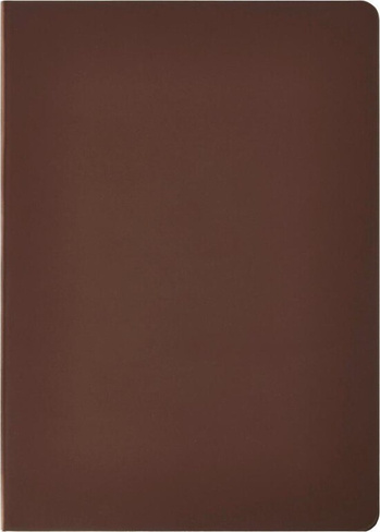 Блокнот Attache Ежедневник недатированный Soft touch искусственная кожа А5 136 листов коричневый