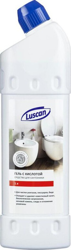 Бытовая химия Luscan Средство для сантехники гель с кислотой 1 л