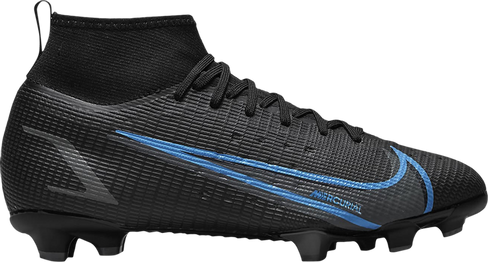 Бутсы Nike Mercurial Superfly 8 Pro FG GS 'Black Photo Blue', черный