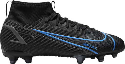 Бутсы Nike Mercurial Superfly 8 Academy MG GS 'Black Photo Blue', черный