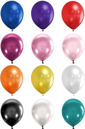 Товар для праздника Феникс-Презент воздушные шары Набор шаров Металлик 30 см (50 штук в упаковке)
