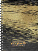 Бумажная продукция Attache Бизнес-тетрадь Gold Collection А4 96 листов черная в клетку на спирали