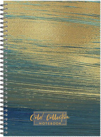 Бумажная продукция Attache Бизнес-тетрадь Gold Collection А4 96 листов голубая в клетку на спирали