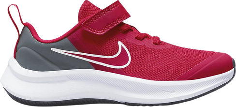 Кроссовки с застежкой Nike Star Runner 3 PS, серо-красный